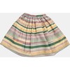 Striped Above Knee A-Line Skater Skirt, Multicolors - Skirts - 3