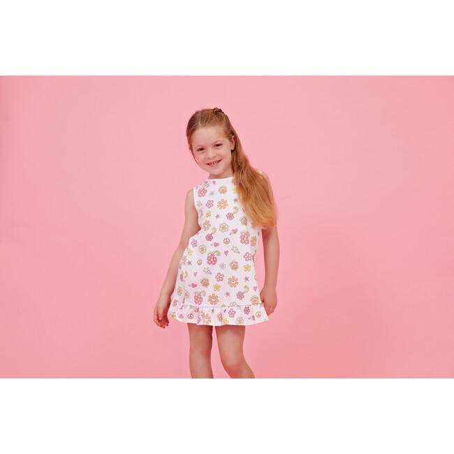Groovy Flowers Sleeveless Dress - Dresses - 2