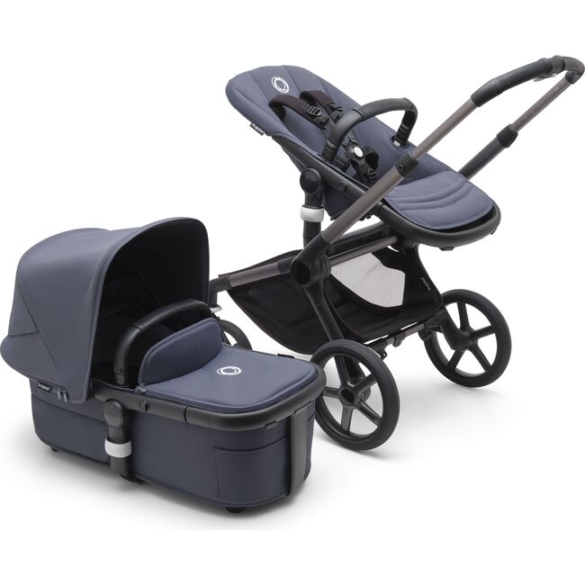 Bugaboo Fox 5 Complete Stroller, Graphite And Stormy Blue - Single Strollers - 4
