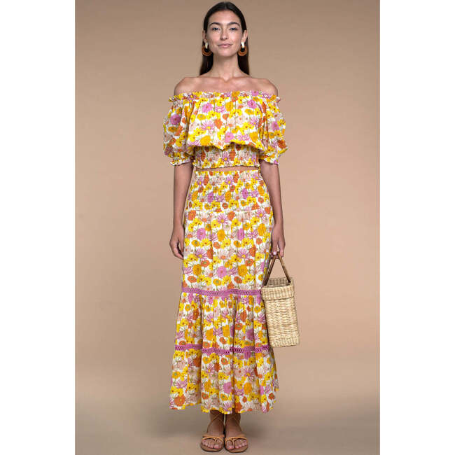 Women's Izzy Skirt, Blooming Golden - Skirts - 4