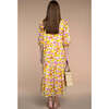 Women's Georgia Puffed Sleeve Dress, Blooming Golden - Dresses - 3