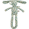 Taki Rabbit Floral Print Stuffed Print Toy, Turquoise Green - Plush - 1 - thumbnail