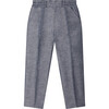 Thylio Straight Cut Pleated Pants, Ink - Pants - 1 - thumbnail