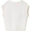 Ticiana Hand-Embroidered Sleeveless Cardigan, White - Cardigans - 2
