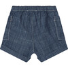 Nateo Straight Cut Chambray Shorts, Blue - Shorts - 2