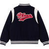 Medford Letterman-Style Straight Cut Ribbed Jacket, Marine - Jackets - 2