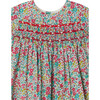 Maruska Liberty Floral Print Hand-Embroidered Smocked Dress, Mint - Dresses - 3