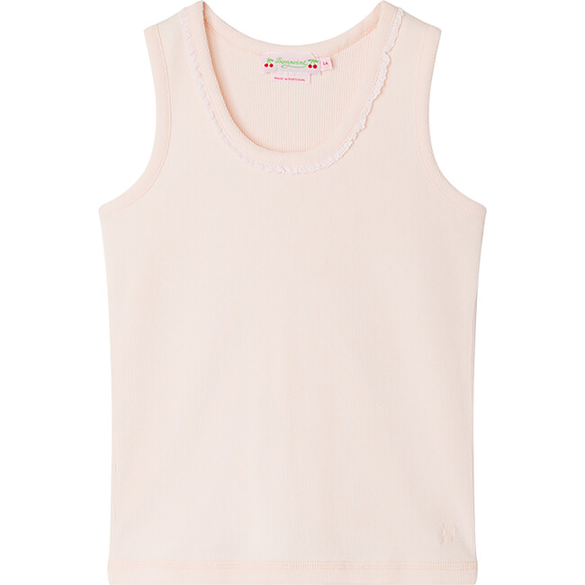 Coline Crew Neck Sleeveless T-Shirt, Light Pink