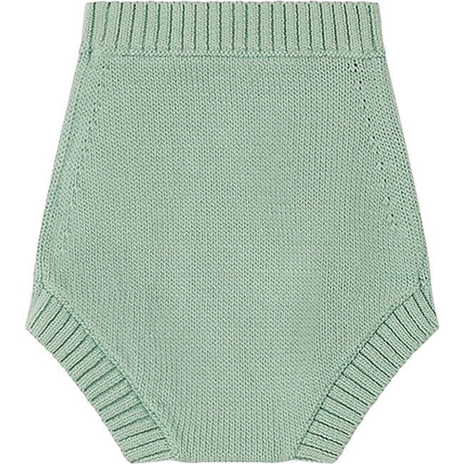 Cool Knit High Ribbed Waist Underwear, Celadon Green - Bloomers - 2