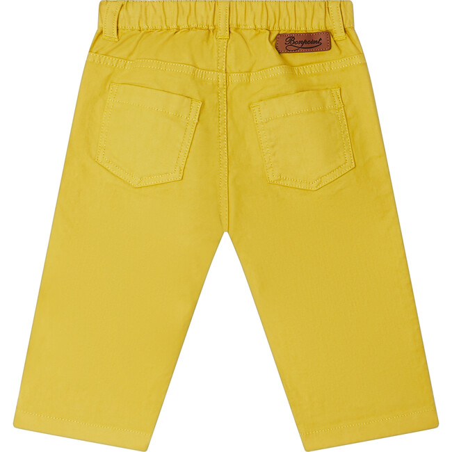 Cookie 5-Pocket Straight Cut Pants, Acid Yellow - Pants - 2