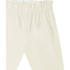 Luciole Pleated Waist Wide Leg Pants, Milk White - Pants - 3