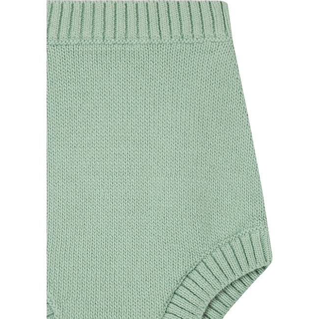 Cool Knit High Ribbed Waist Underwear, Celadon Green - Bloomers - 3