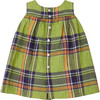 Clothi Round Collar Sleeveless Plaid Dress, Grass - Dresses - 2 - thumbnail