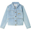 Cassidy Cherry-Engraved Button Embroidered Jacket, Light Jeans - Jackets - 1 - thumbnail