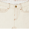 Cookie 5-Pocket Straight Cut Pants, Ecru - Pants - 3
