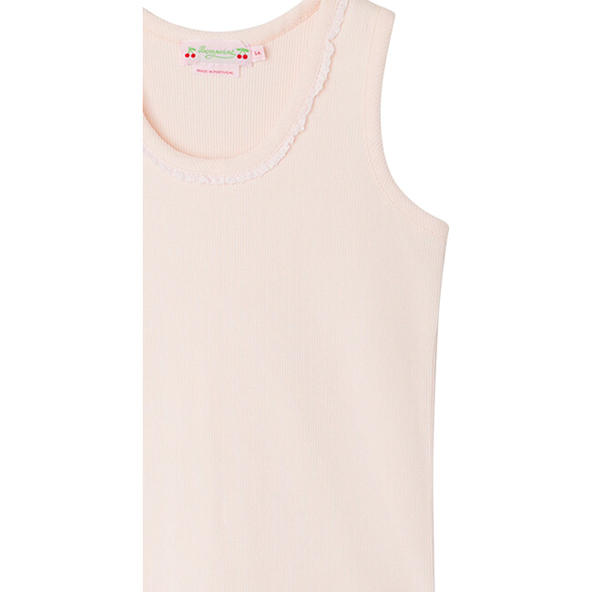 Coline Crew Neck Sleeveless T-Shirt, Light Pink - Tees - 3