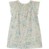 Carmella Raglan Sleeve Flared Cut Print Dress, Pink Flowers - Dresses - 2 - thumbnail