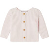 Capricioso Crew Neck Long Sleeve Cardigan, Pink - Cardigans - 1 - thumbnail