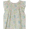 Carmella Raglan Sleeve Flared Cut Print Dress, Pink Flowers - Dresses - 3