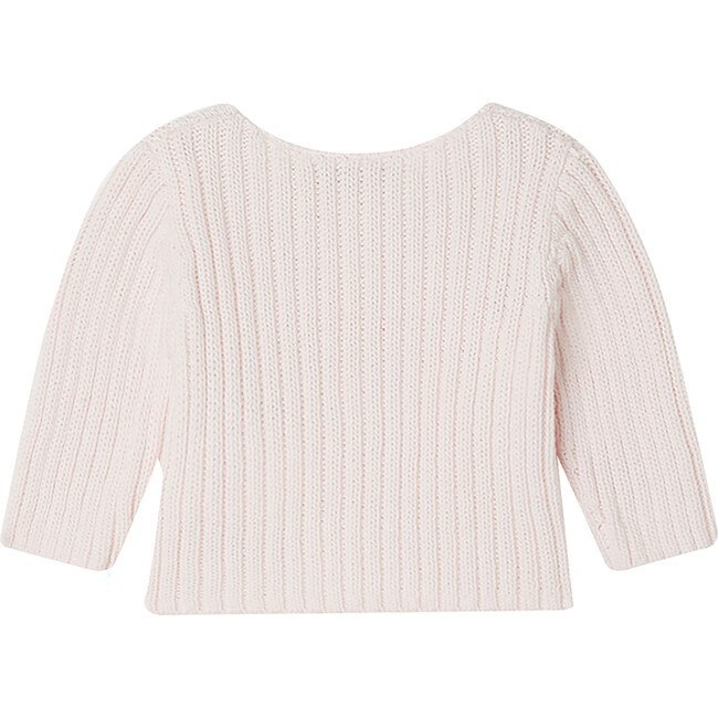 Capricioso Crew Neck Long Sleeve Cardigan, Pink - Cardigans - 2