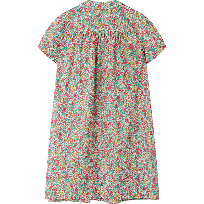 Candice Shirt Collar Smocked Dress, Mint - Dresses - 2