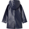 Calliope Detachable Hood Lapel Collar Coat, Marine - Coats - 2
