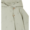 Bonno Cherries Embroidered Hooded Jacket, Green Grey - Jackets - 3