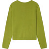 Bo Cashmere Ribbed Cardigan, Green - Cardigans - 2