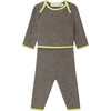 Bambini Heathered Cashmere Knit Set, Glazed Chestnut - Mixed Apparel Set - 1 - thumbnail