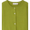 Bo Cashmere Ribbed Cardigan, Green - Cardigans - 3