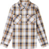 Altman 2-Pocket Long Sleeve Plaid Shirt, Black - Shirts - 1 - thumbnail