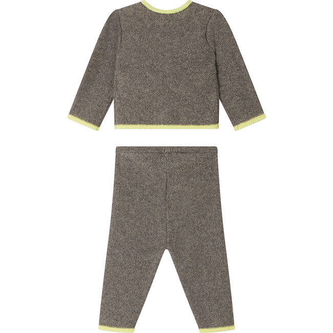 Bambini Heathered Cashmere Knit Set, Glazed Chestnut - Mixed Apparel Set - 2