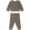Bambini Heathered Cashmere Knit Set, Glazed Chestnut - Mixed Apparel Set - 2 - thumbnail