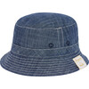Aloha Embroidered Eyelet Bucket Hat, Blue - Hats - 1 - thumbnail