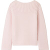 Amiral Boat Neck Long Sleeve Straight Cut Sweater, Pink - Sweaters - 2