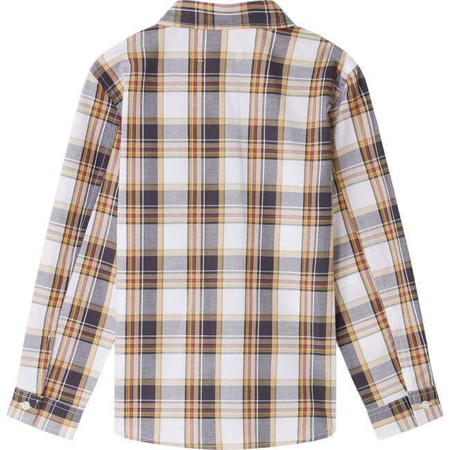 Altman 2-Pocket Long Sleeve Plaid Shirt, Black - Shirts - 2
