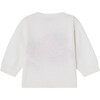 Almire Ribbed Crew Neck Strawberry Motif Sweater, White - Sweaters - 2