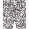 Ariel Straight Cut Print Swim Shorts, Black Flowers - Swim Trunks - 3