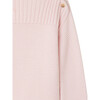 Amiral Boat Neck Long Sleeve Straight Cut Sweater, Pink - Sweaters - 3