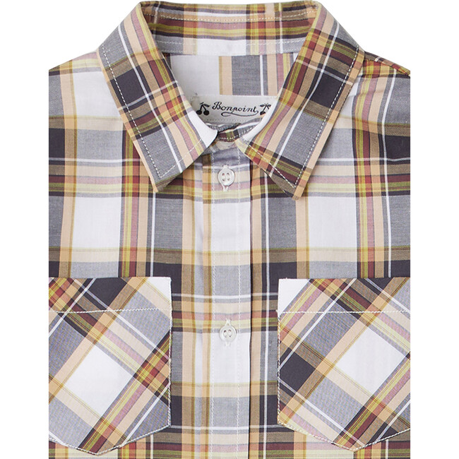 Altman 2-Pocket Long Sleeve Plaid Shirt, Black - Shirts - 3