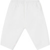 Dandy Straight Cut Pleated Waist Pants, Milk White - Pants - 1 - thumbnail