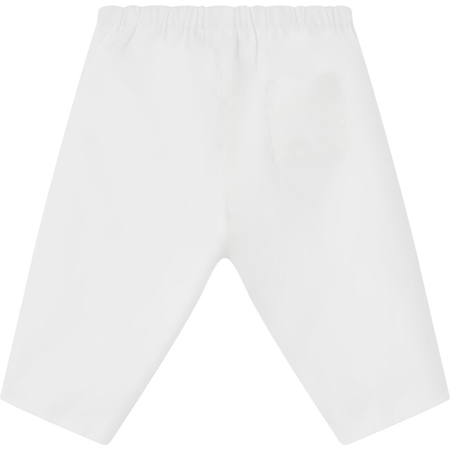 Dandy Straight Cut Pleated Waist Pants, Milk White - Pants - 2