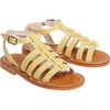 Frama Buckled Strap Leather Sandals, Yellow Lemon - Sandals - 2