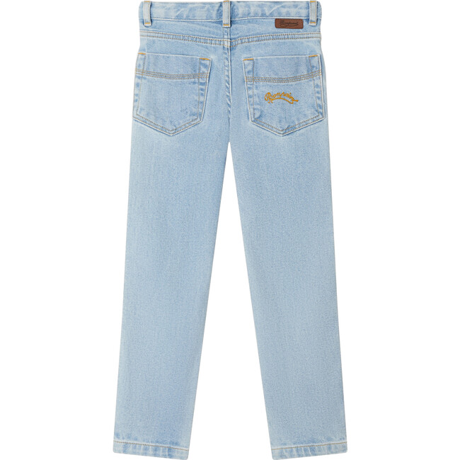 Dewey Straight Cut Denim Pants, Light Denim - Pants - 2