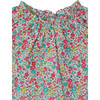 Grace Liberty Floral Print Ruffled Short Sleeve Blouse, Mint - Blouses - 3
