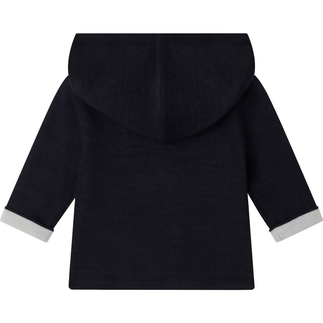 Alexandros Long Sleeve Straight Cut Cardigan, Marine - Cardigans - 2