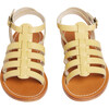 Frama Buckled Strap Leather Sandals, Yellow Lemon - Sandals - 3