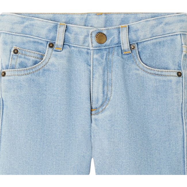 Dewey Straight Cut Denim Pants, Light Denim - Pants - 3