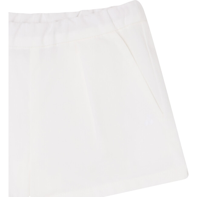Courty Straight Cut Wide Leg Shorts, White - Shorts - 3