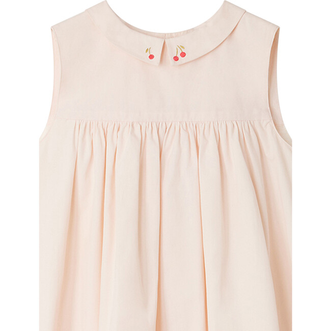 Cylene Smart Hand-Embroidered Bonpoint Cherry Dress, Pink - Dresses - 3